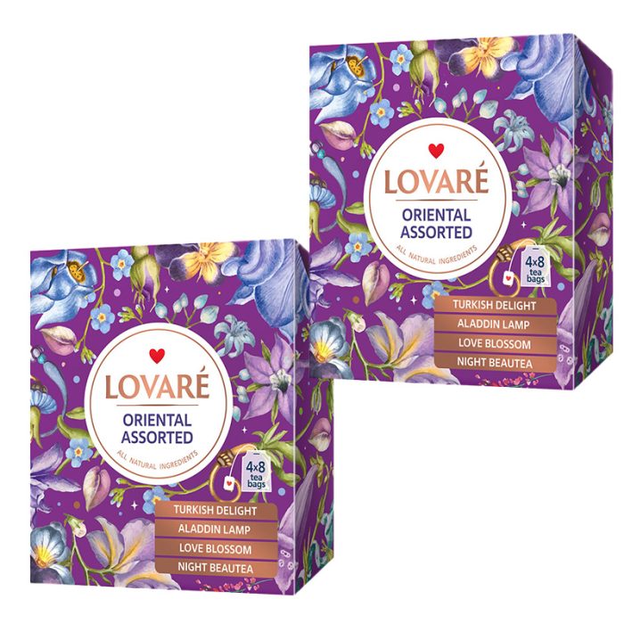 Zestaw Kwiatowych herbat prezent Lovare Assorted Oriental 64 saszetki