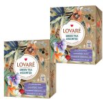 Zestaw Herbat zielonych ekspresowych Lovare Green Tea Assorted 64 tor x 2gr