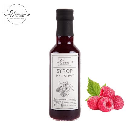 Eterno Syrop o smaku malinowym suplement diety 1 butelka=200ml