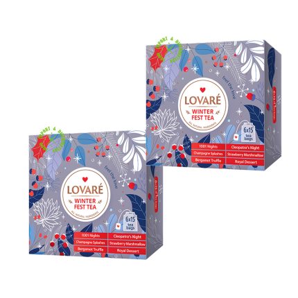 Zestaw Herbat Lovare Kolekcja FEST TEA WINTER Set 6 smaków 180 torebek