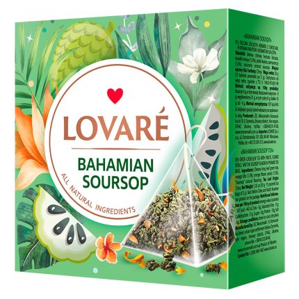 Herbata Lovare mieszanka kwiatowo-ziołowa Bahamian Soursop 15 piramidek po 2g