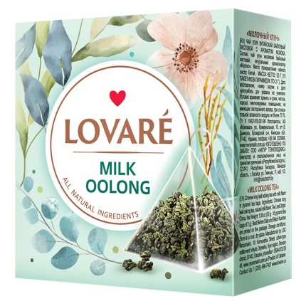 Herbata Lovare mieszanka kwiatowo-ziołowa Milk Oolong Tea 15 piramidek po 2g