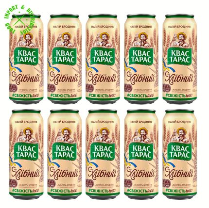 Naturalny Kwas chlebowy "Taras Prawdziwy" tradycyjny smak [10 puszek = 5 L]
