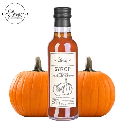 Syrop DYNIOWY DO KAWY AMERICAN PUMPKIN 200 ml Eterno BEZ CHEMII Korzenny