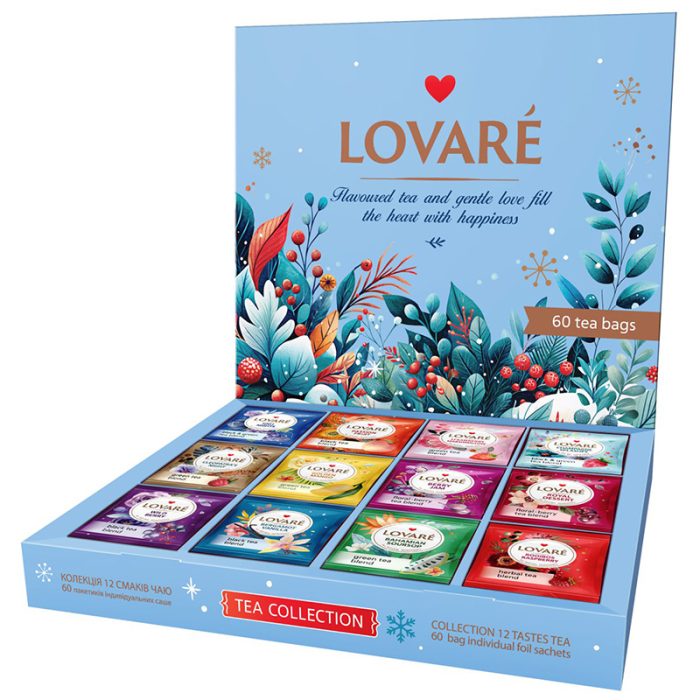 Herbata Lovare Zestaw kwiatowych herbat z dodatkami "Winter FLOWERS TEA" [60 tor. po 2g]