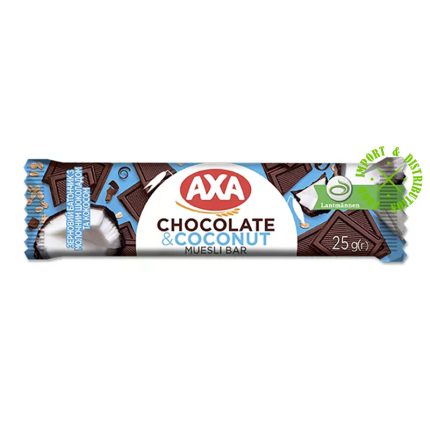 Baton owsiany zbożowy musli "AXA" z Mleczną Czekoladą i Kokosem 25g