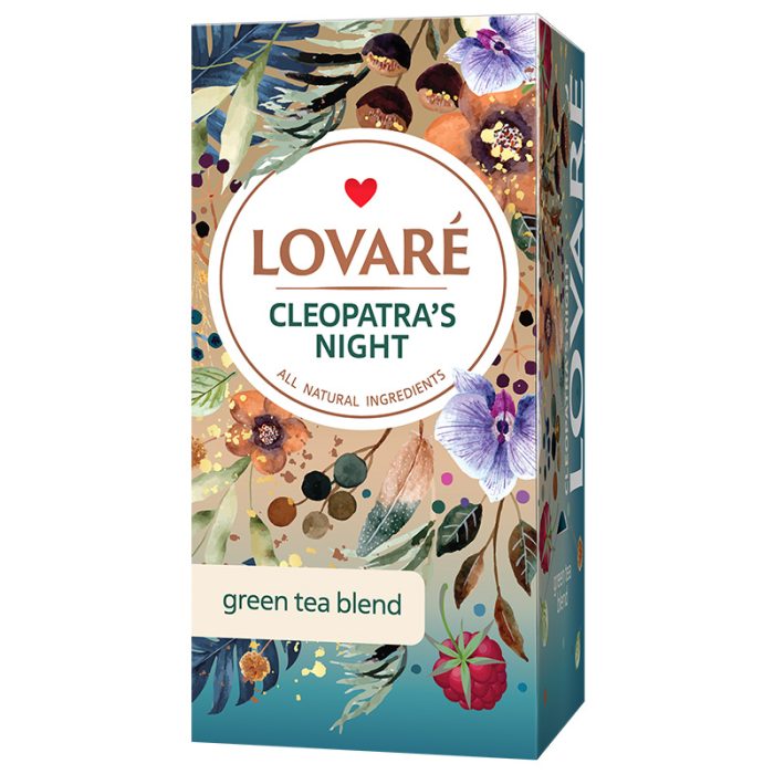 Herbata Lovare mieszanka kwiatowo-ziołowa Cleopatra’s Night Tea 24 torebki po 1,5gr