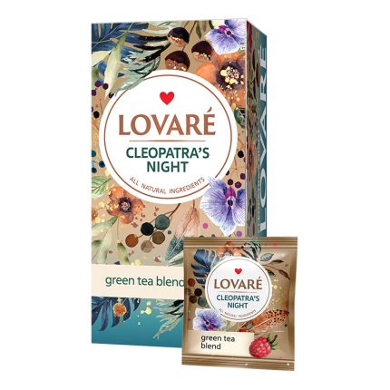 Herbata Lovare mieszanka kwiatowo-ziołowa Cleopatra’s Night Tea 24 torebki po 1,5gr