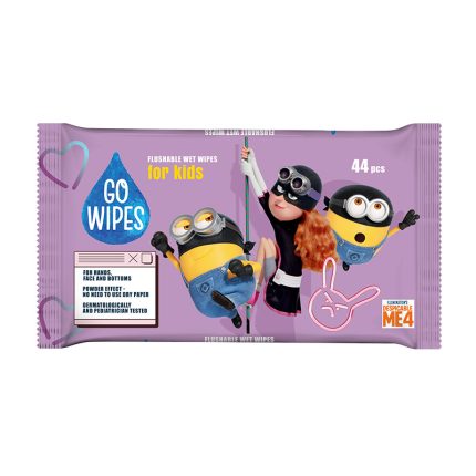 Chusteczki GoWipes Minionki Spłukiwalne Wilgotne 44 szt