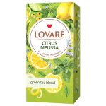 Herbata Lovare zielona liściasta w saszetkach Citrus Melissa 24 tor po 1,5g
