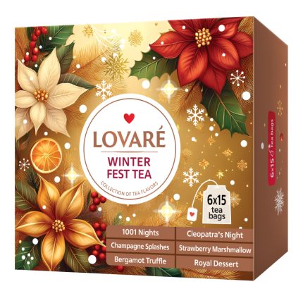 Zestaw Herbat Świątecznych Lovare FEST Tea Set Winter 6 smaków 90 tor po 2g