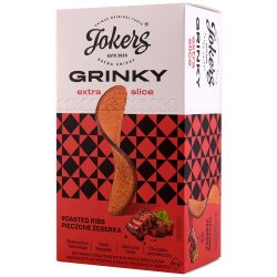 GRINKY grzanki Jokers żytnio-pszenne o smaku pieczonych żeberek 90 g
