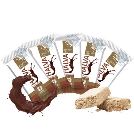 Chałwa słonecznikowa Waniliowa w polewie kakaowej Złoty Wiek 175g