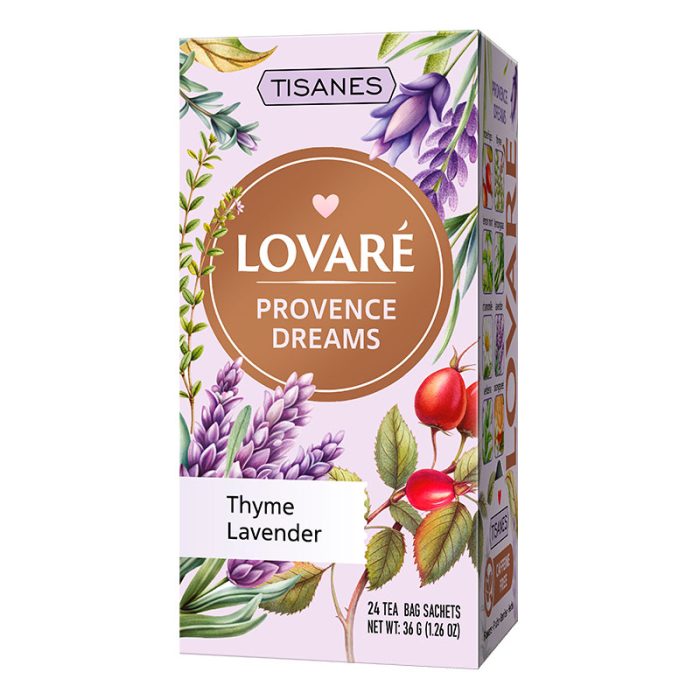 Herbata Lovare ziołowa liściasta w saszetkach Provence Dreams 24 tor x 1,5g