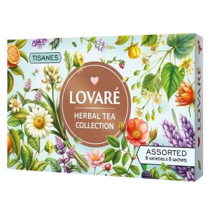 Zestaw ziołowych naparów Lovare Herbal Tea New Collection 8 smaków 56 tor