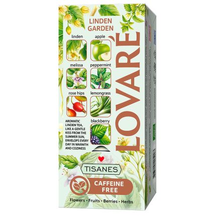 Herbata Lovare ziołowa liściasta w saszetkach Linden Garden 24 tor x 1,5g