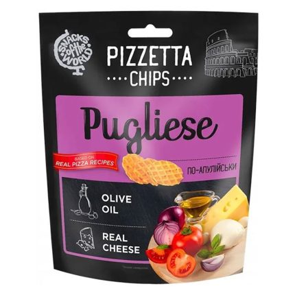 Chrupiące Chipsy o Smaku Pugliese Pizzetta Chips Pugliese 70g