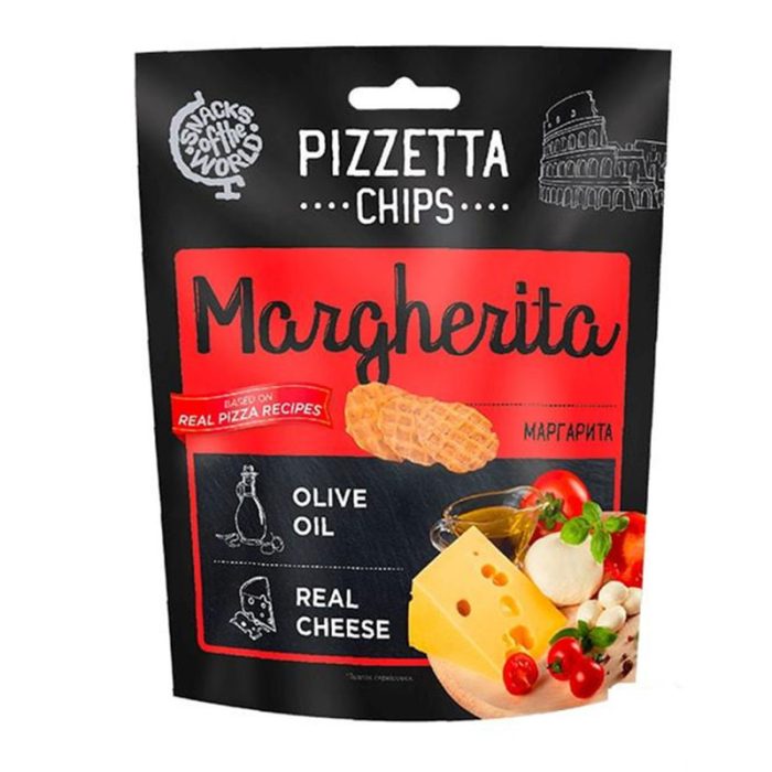 Chrupiące Chipsy o Smaku Pizzy Pizzetta Chips Margherita 70g