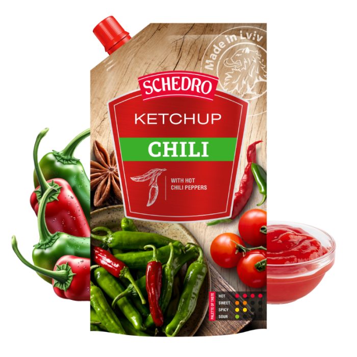 Szczedro Ketchup "Chili" Doypack 250g - obrazek 1