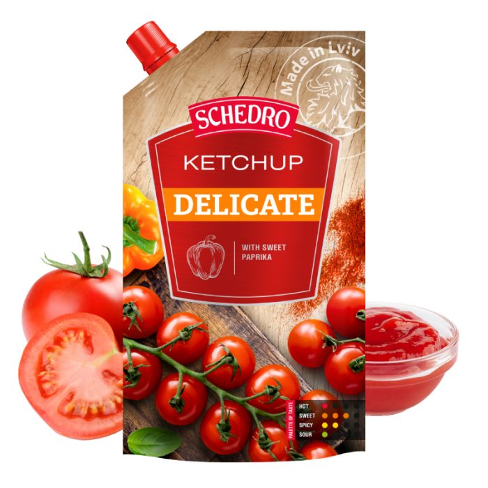 Szczedro Ketchup "Delikatny" doypack 250g - obrazek 1