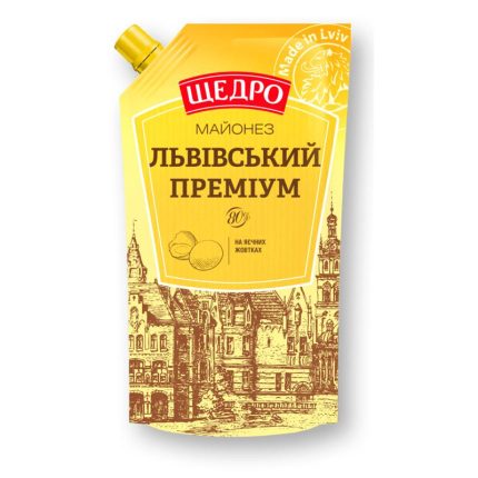 Szczedro Majonez "Lwowski Premium 80%" doypack 300g