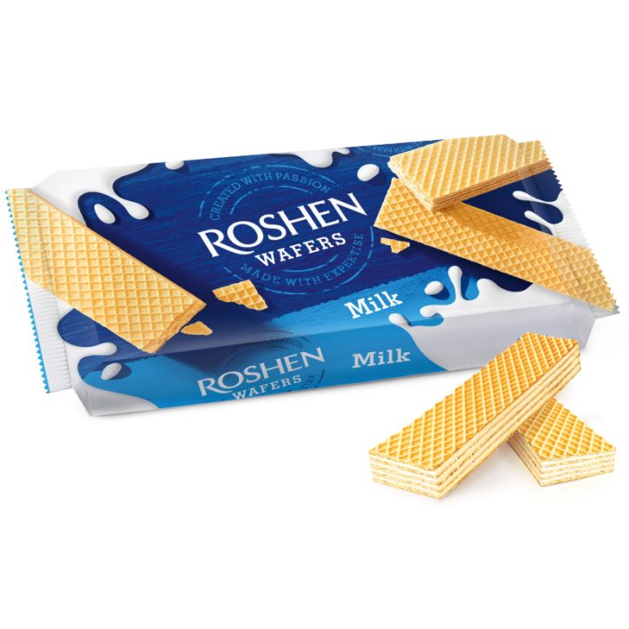 Wafle Roshen z Nadzieniem Mlecznym Wafers 216g - obrazek 1