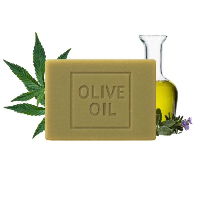 Naturalne Mydło z oliwy z oliwek z olejkiem konopi 100gr - obrazek 1