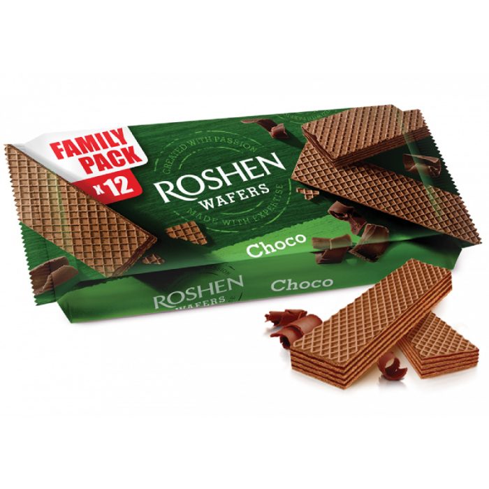 Wafle Roshen Wafers o smaku kakakowym Wafers 216g - obrazek 1