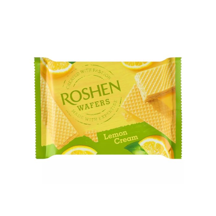 Wafle Roshen Wafers o smaku cytrynowym 72g - obrazek 1