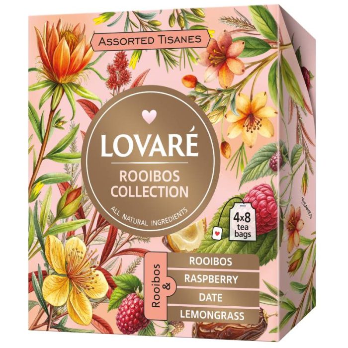 Zestaw Herbat Lovare ziołowa liściasta Assorted Rooibos 32 tor x 1,3g - obrazek 1