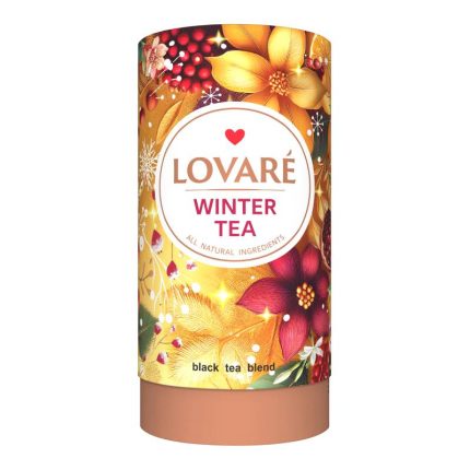 Herbata Lovare Czarna Liściasta Winter Tea kolekcja świąteczna Tuba 80g