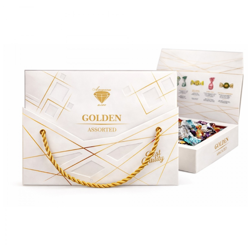 Golden Zestaw Cukierków "GOLDEN Assorted" Mix Smaków na prezent 500g - obrazek 1